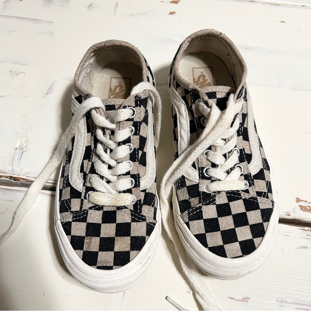 Checkered vans sneakers